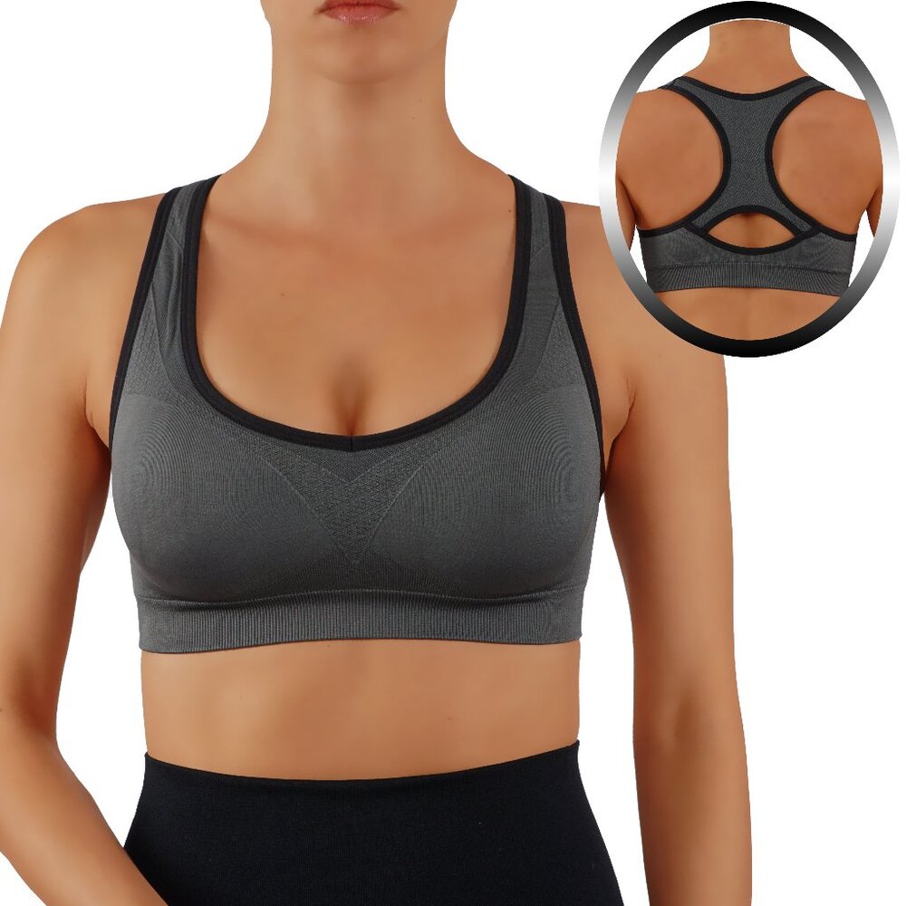 NWT High Impact Sports Bra Gray